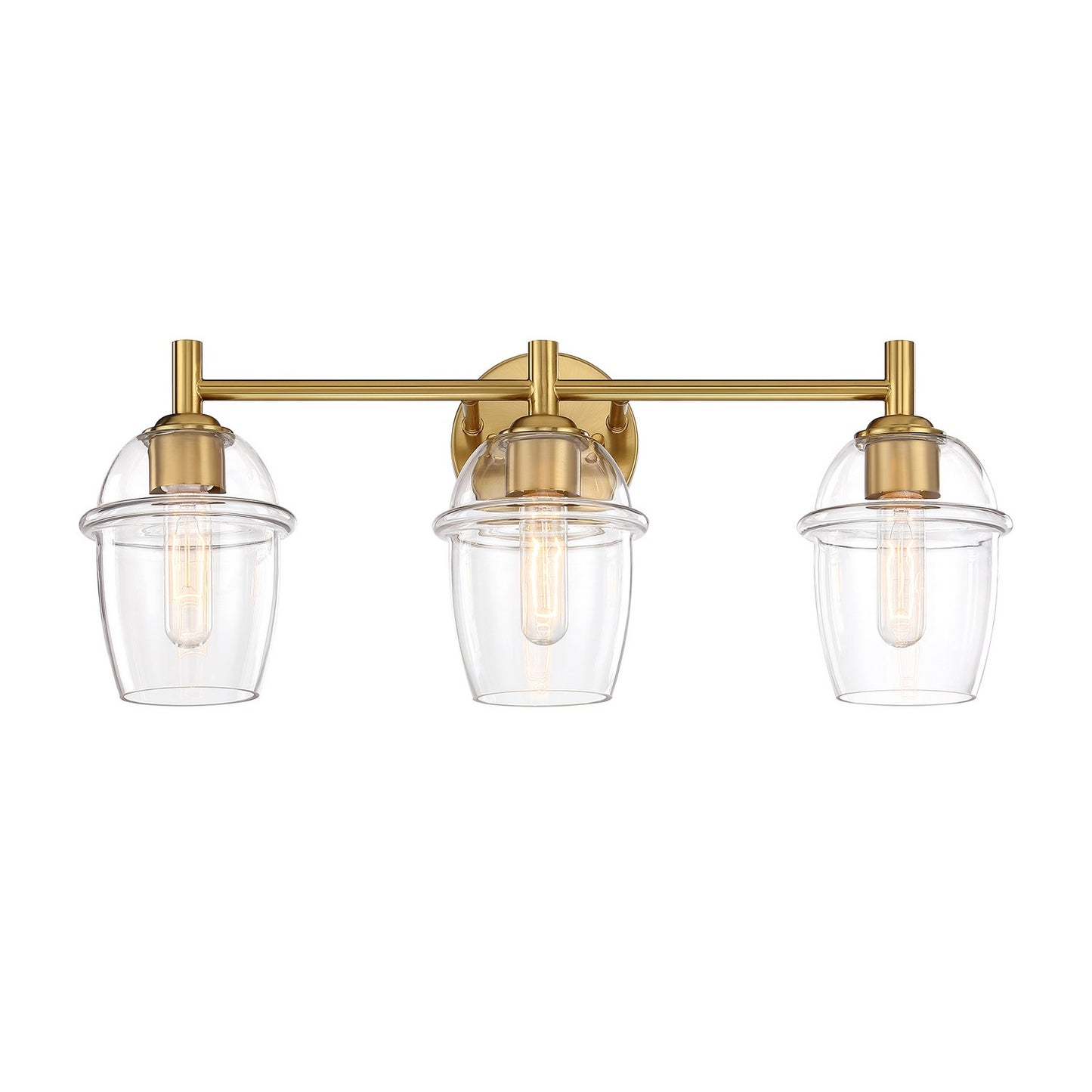 Summer Jazz Three Light Vanity in Brushed Gold