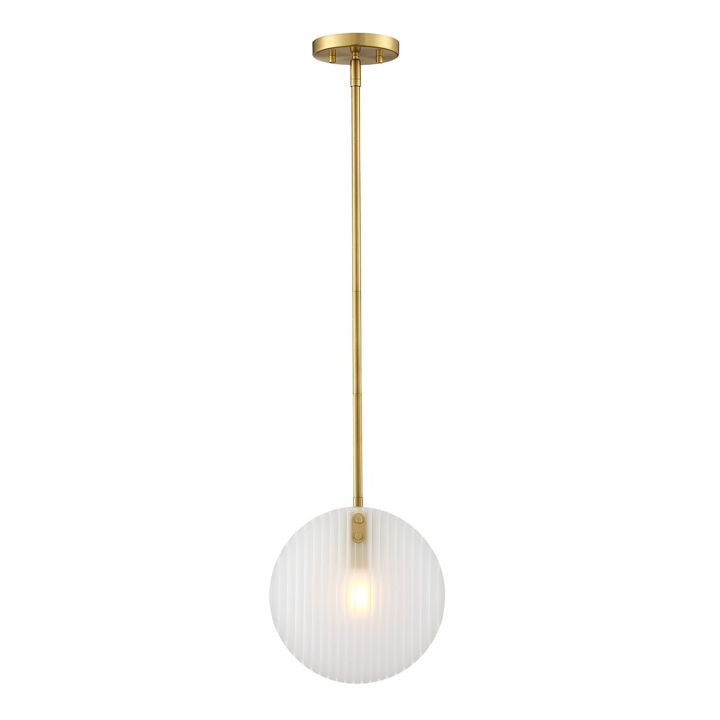 Sky Fall One Light Pendant in Brushed Gold