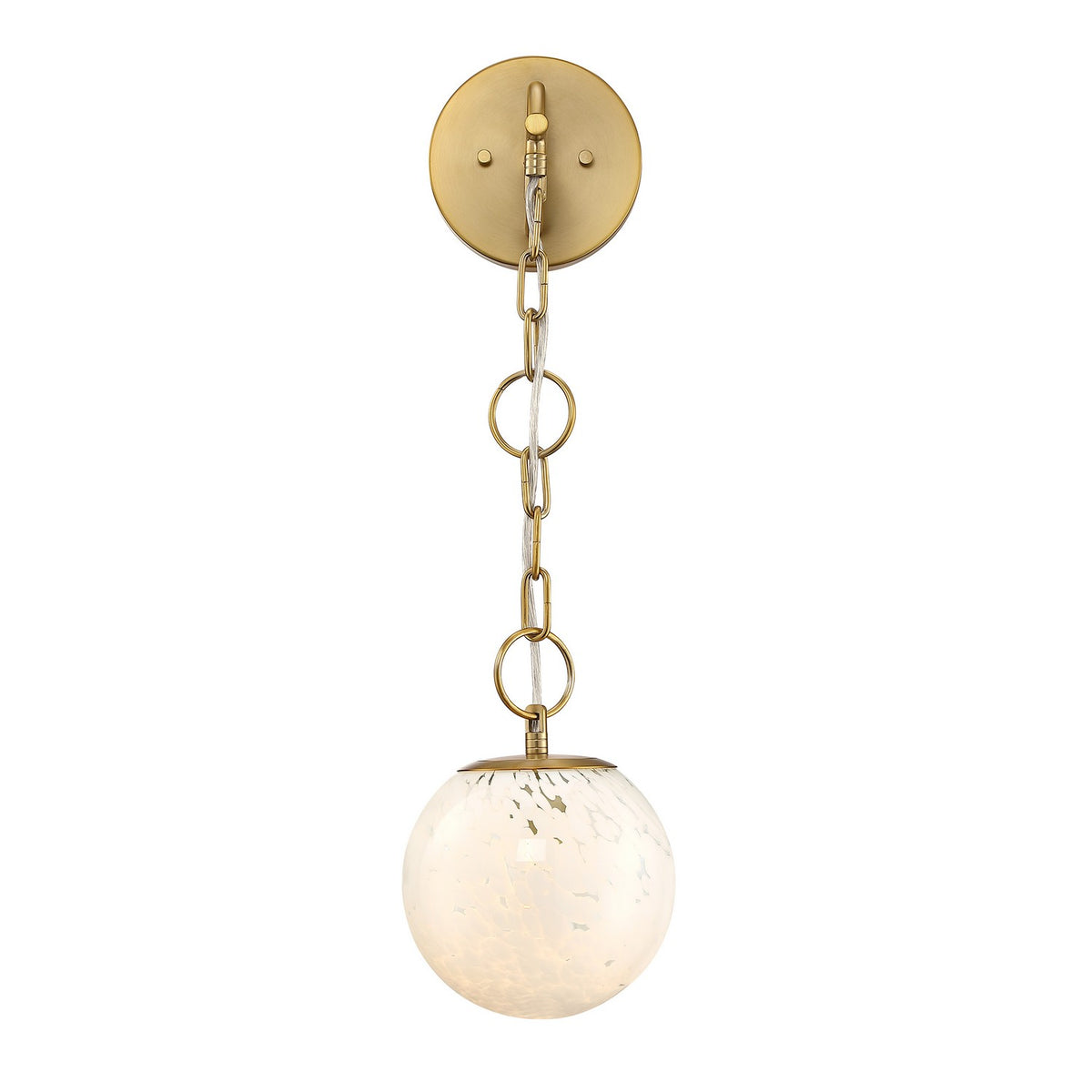 Wine Flower One Light Wall Sconce in Brushed Gold