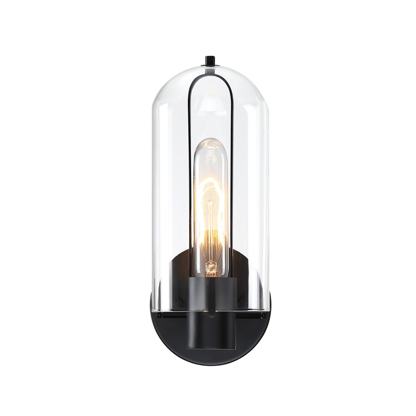 Skylar One Light Wall Sconce in Matte Black