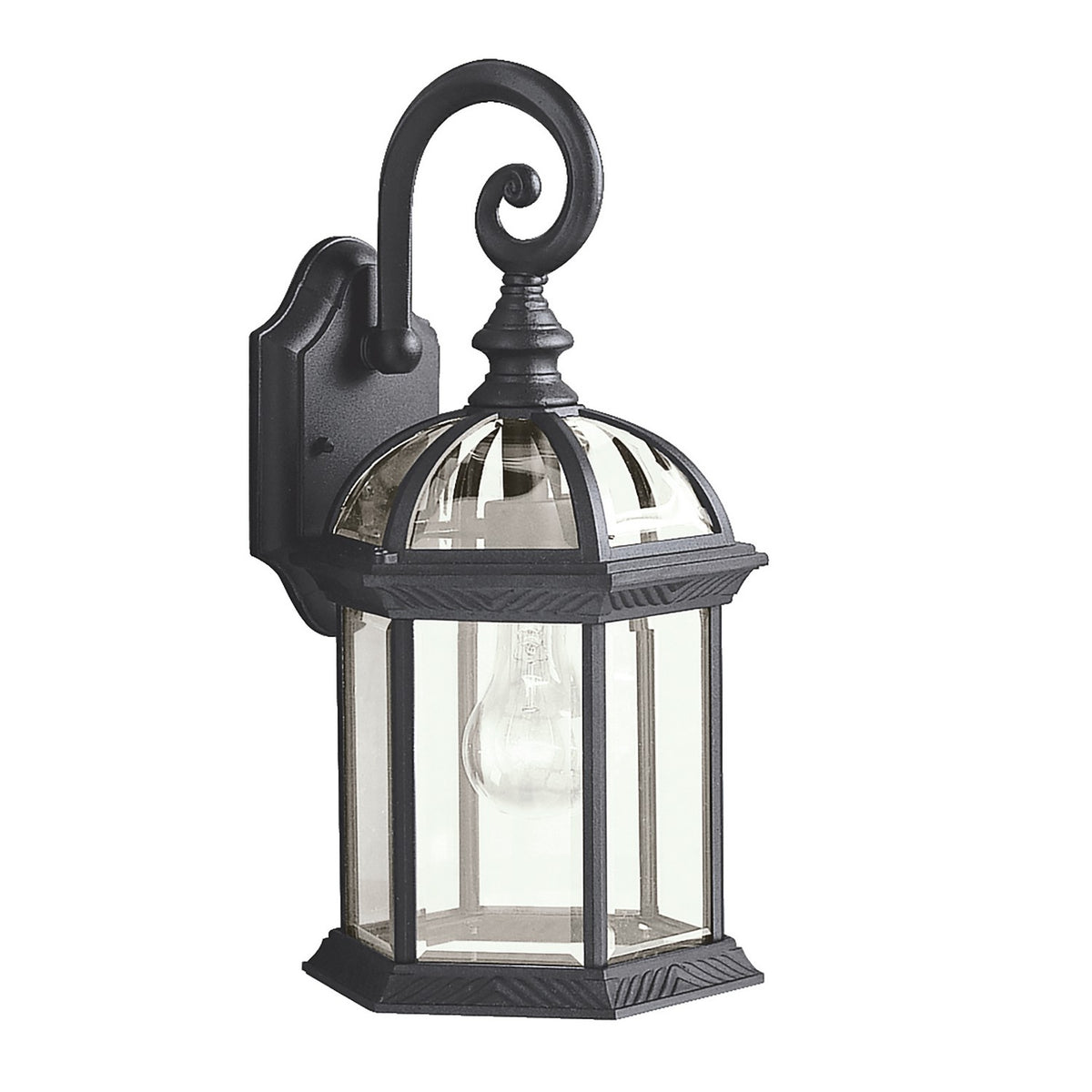 Barrie One Light Outdoor Wall Mount in Black