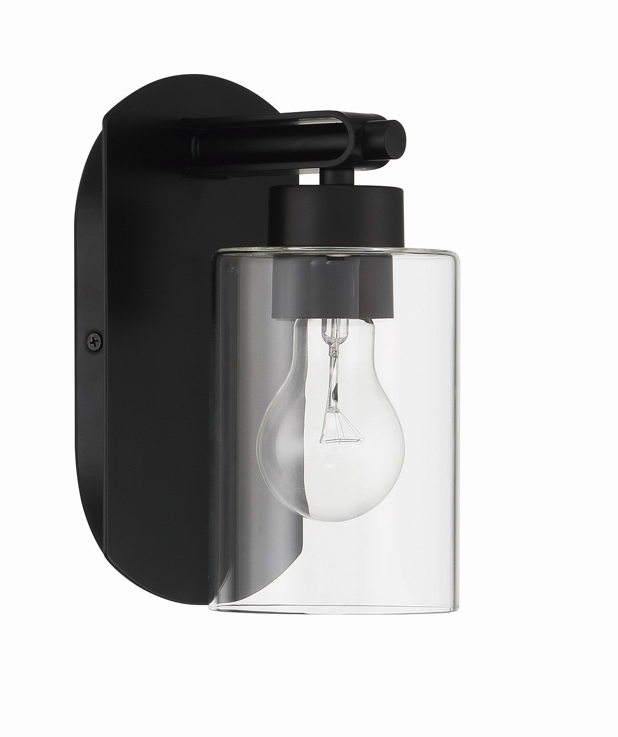 Hendrix One Light Wall Sconce in Flat Black