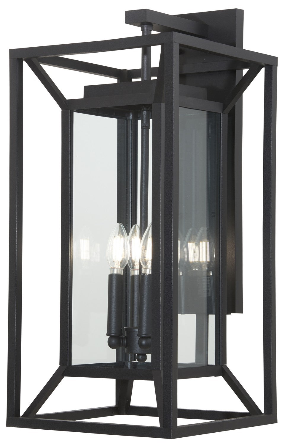 Harbor View Four Light Outdoor Wall Mount in Sand Coal