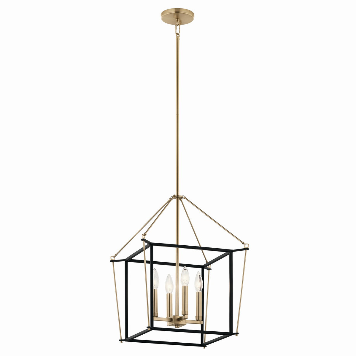 Eisley Four Light Foyer Pendant in Champagne Bronze