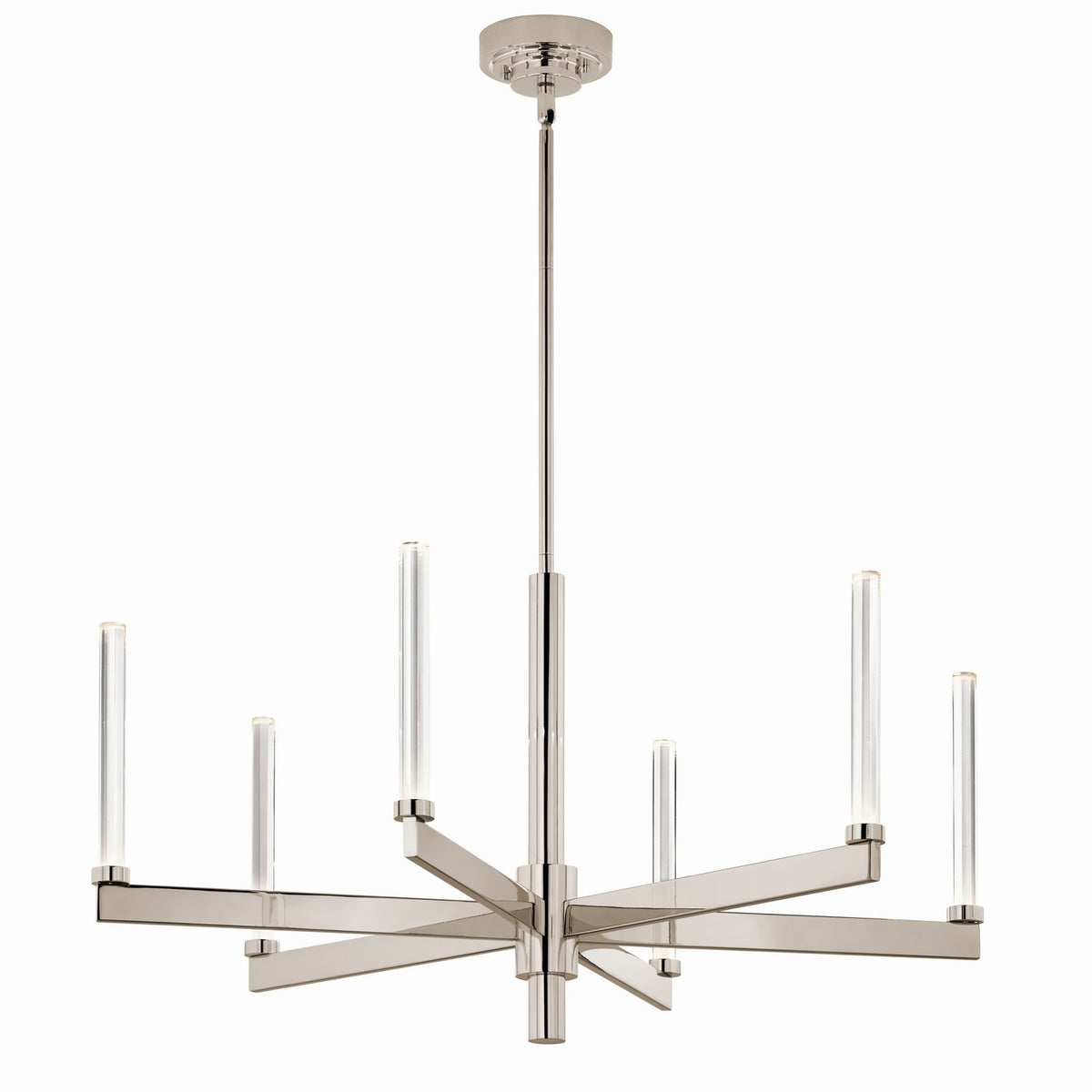 Sycara LED Chandelier in Polished Nickel