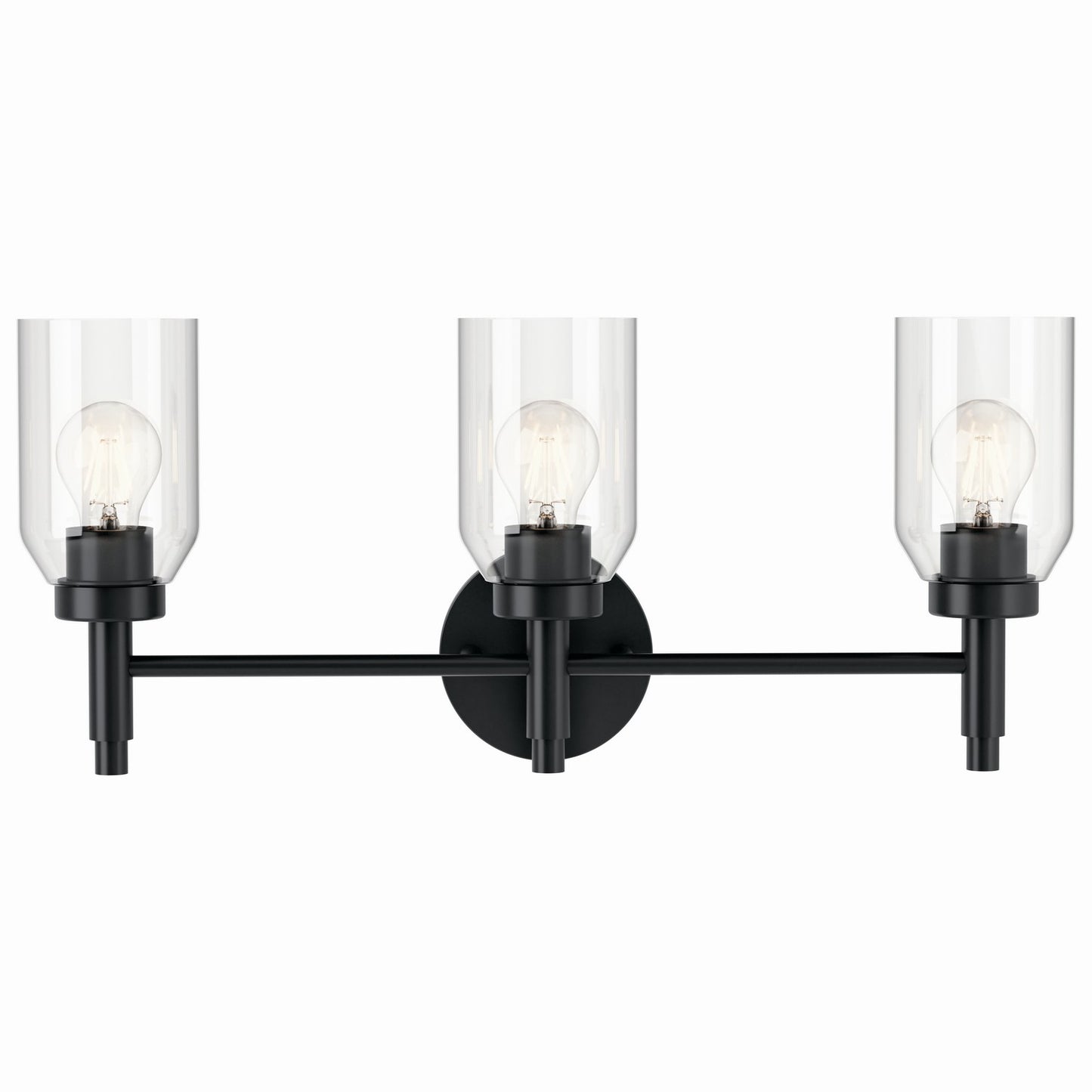 Madden Three Light Vanity in Black