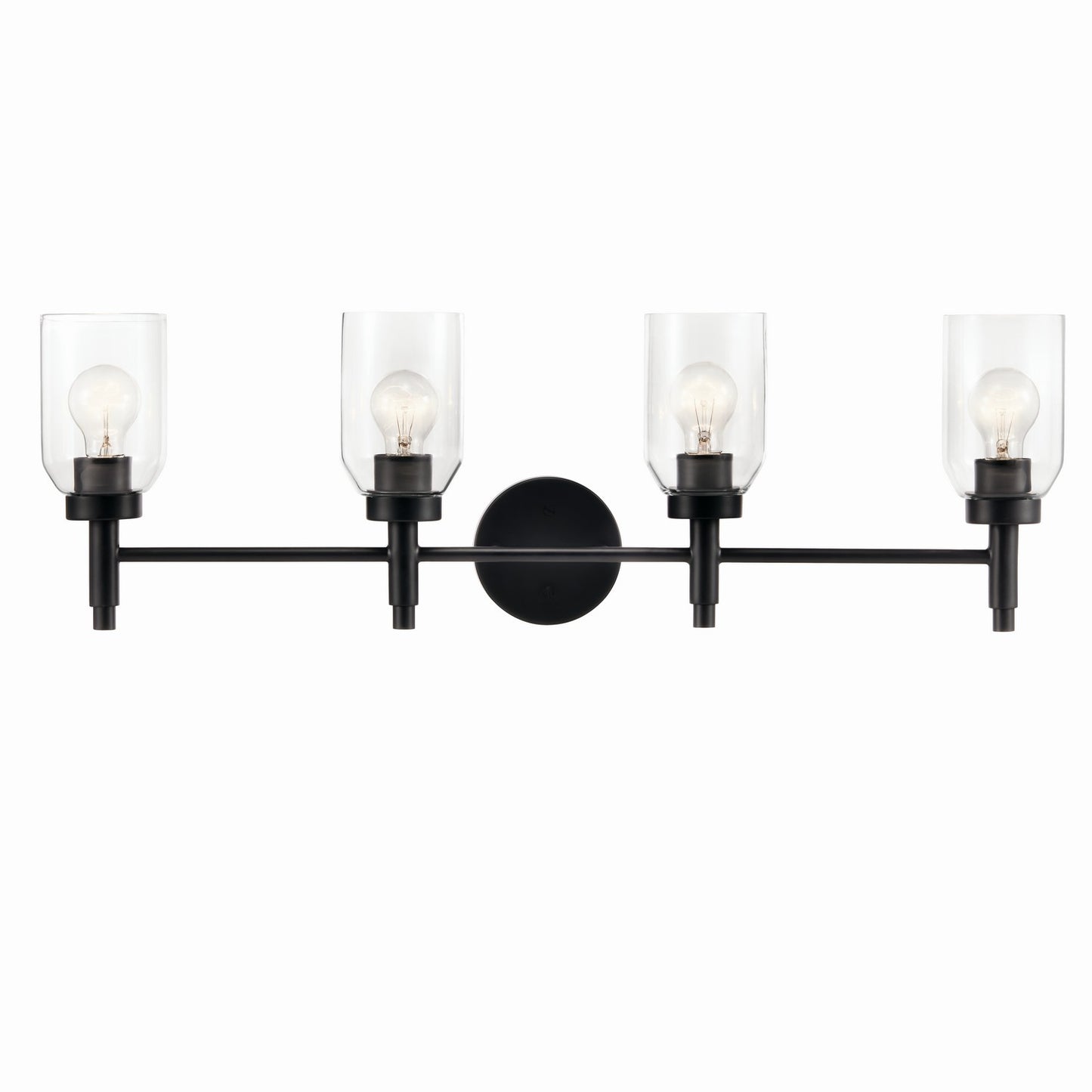 Madden Four Light Vanity in Black