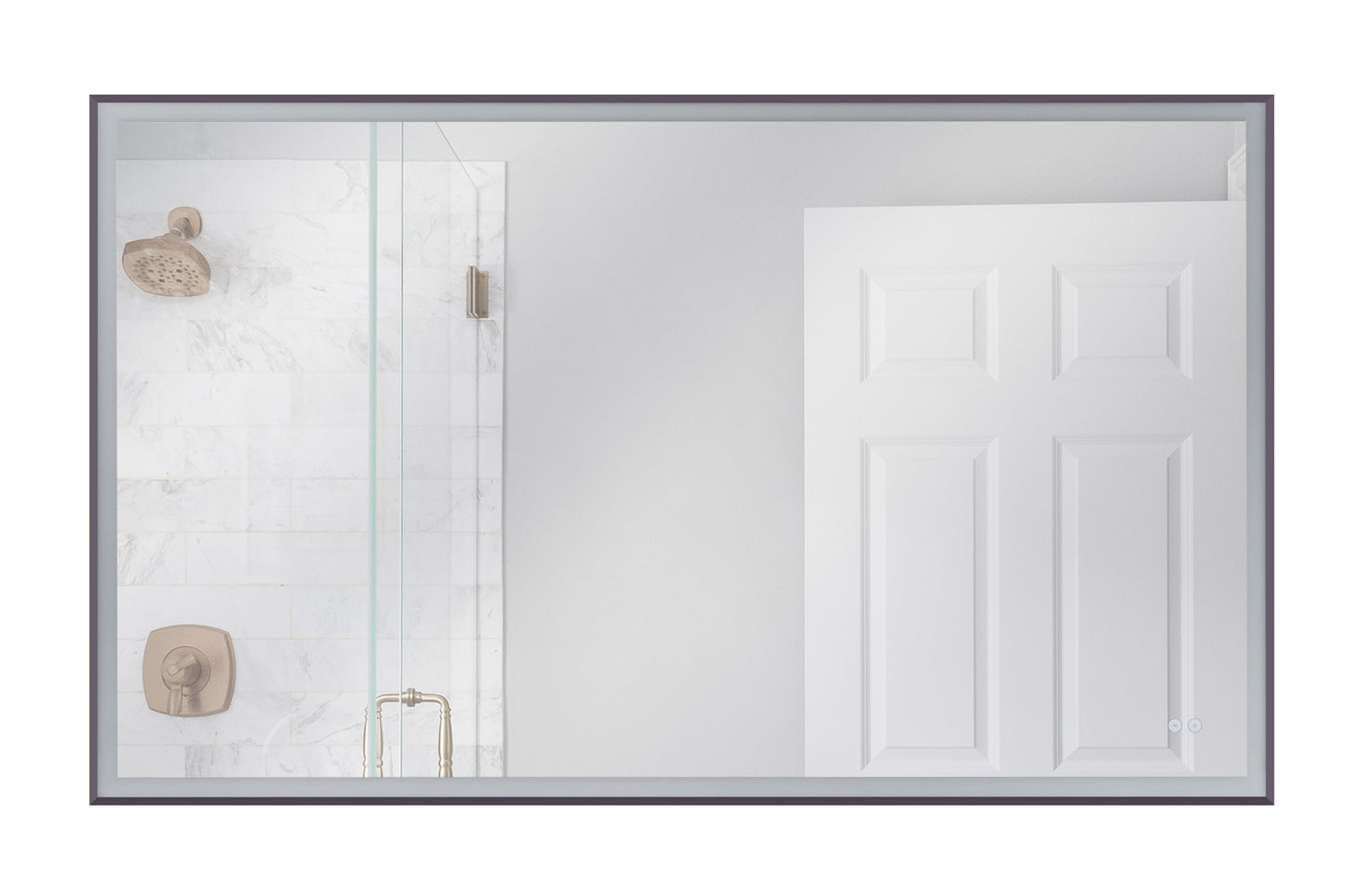 Framed,LED Mirror LED Mirror in Flat Black