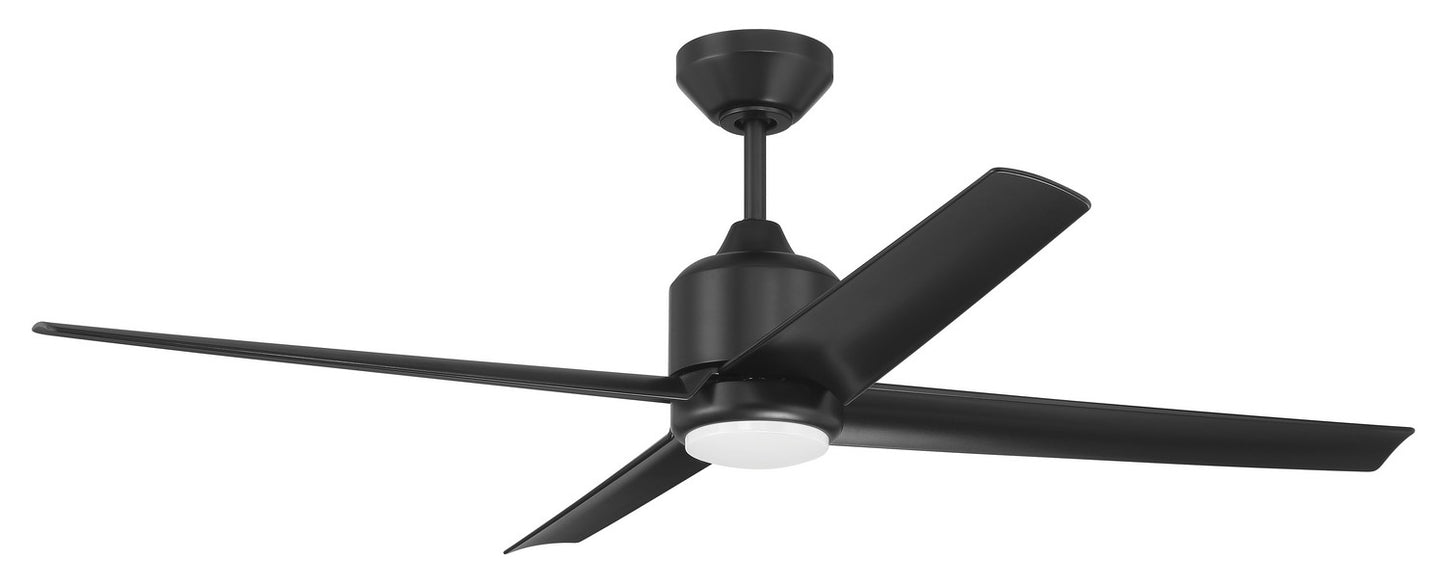 Quell 52" Indoor/Outdoor Ceiling Fan no Wifi 52" Ceiling Fan in Flat Black