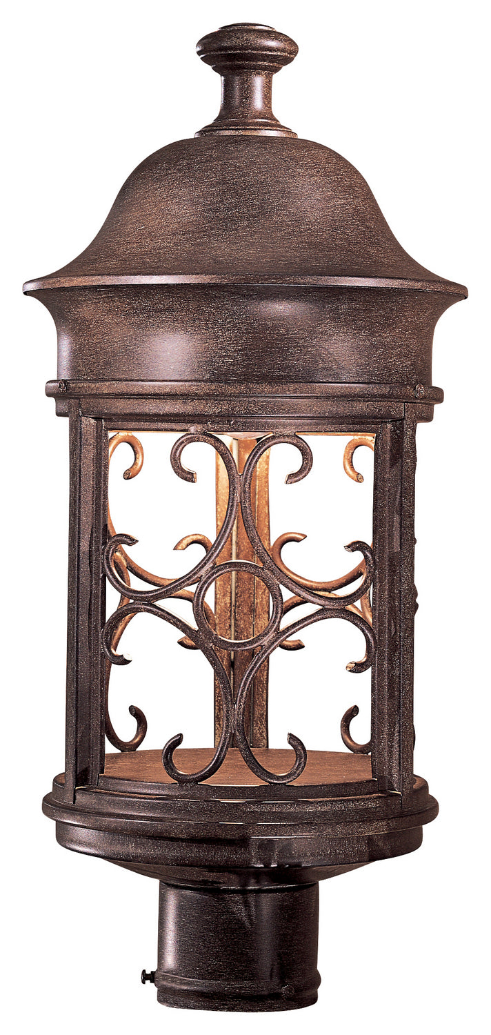 Sage Ridge One Light Post Mount in Vintage Rust