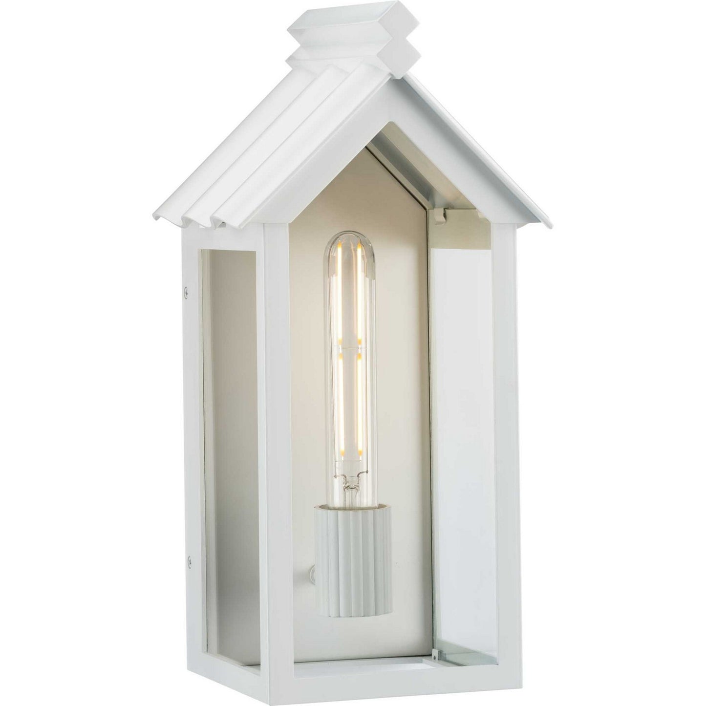 Point Dume-Dunemere One Light Outdoor Wall Lantern in Shelter White