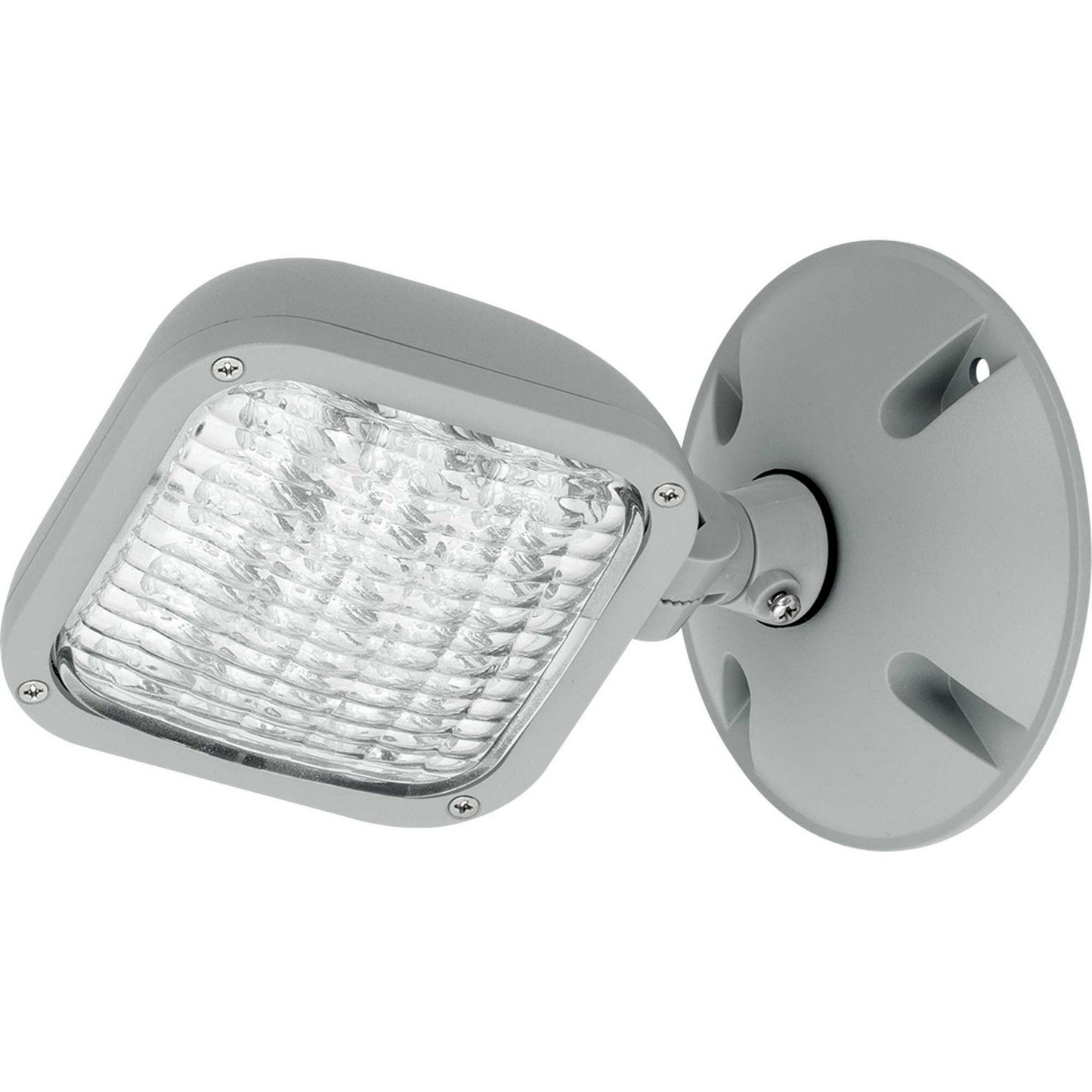 Exit Signs LED Remote Single Head in Metallic Gray