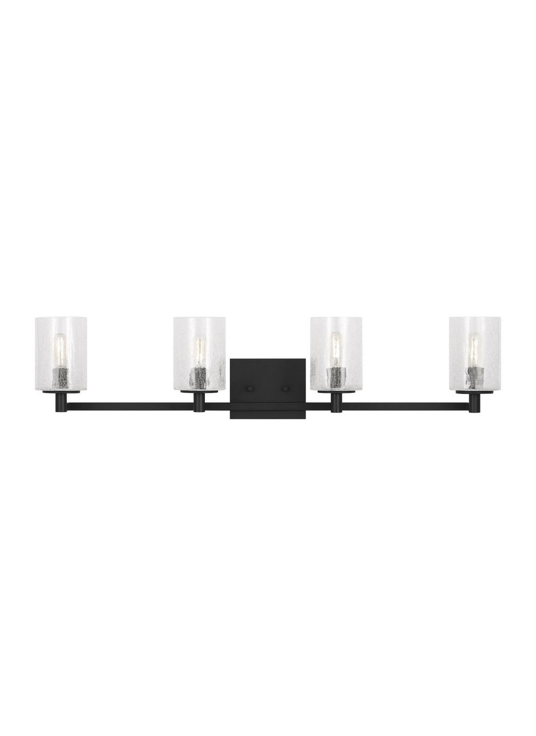 Parker Four Light Wall / Bath in Midnight Black