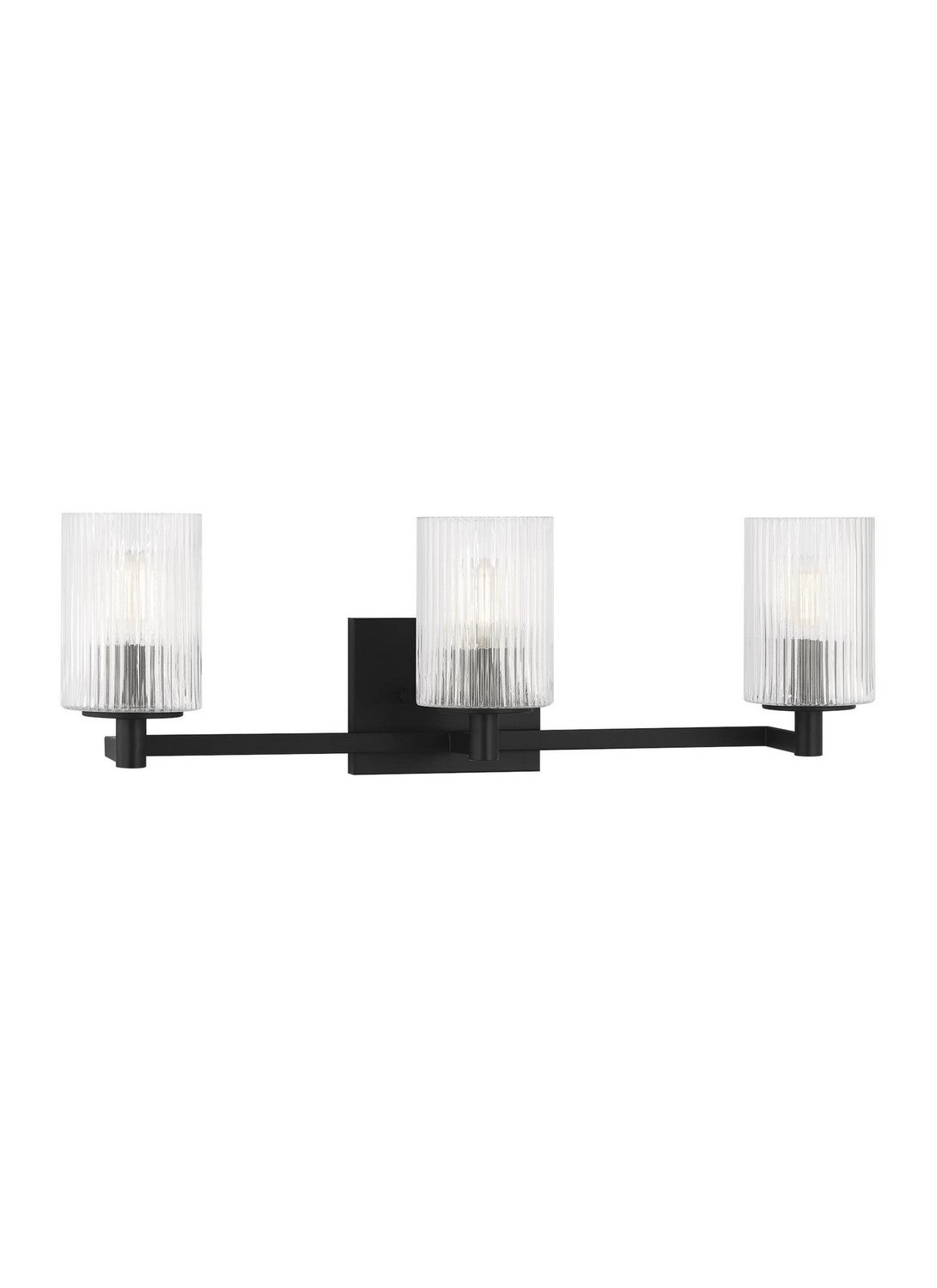 Lando Three Light Wall / Bath in Midnight Black