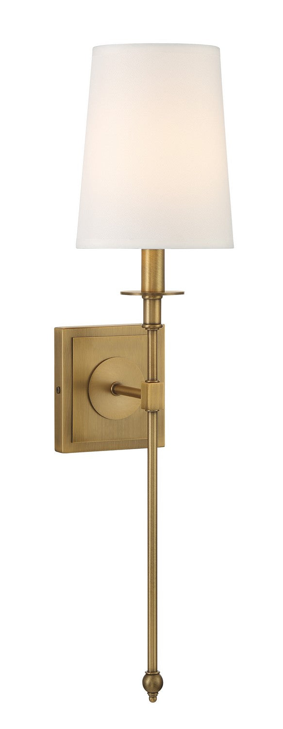 Calera One Light Wall Sconce in Timeless Brass