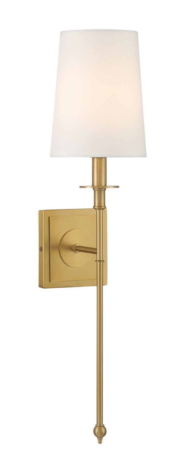 Calera One Light Wall Sconce in Signature Brass