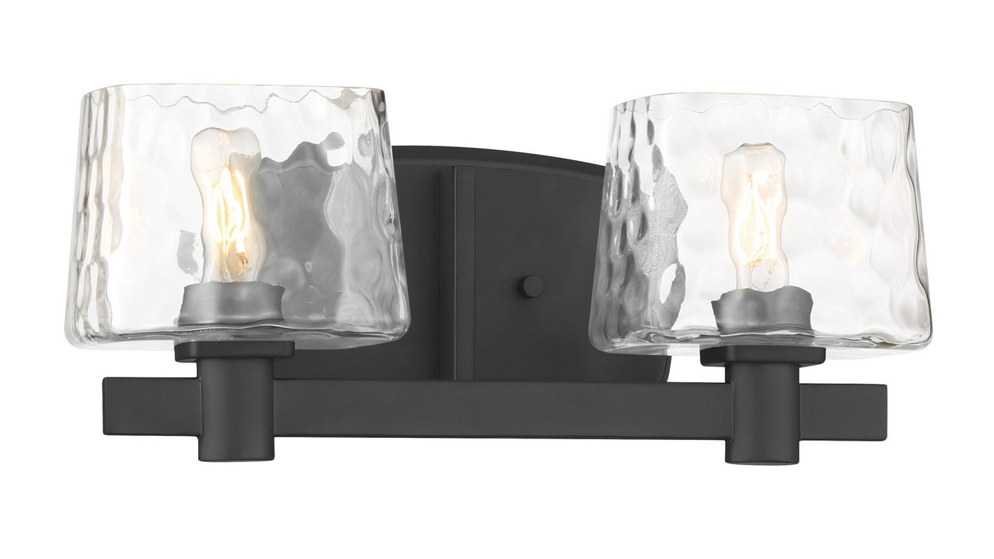 Drysdale Two Light Bath Vanity in Coal Black
