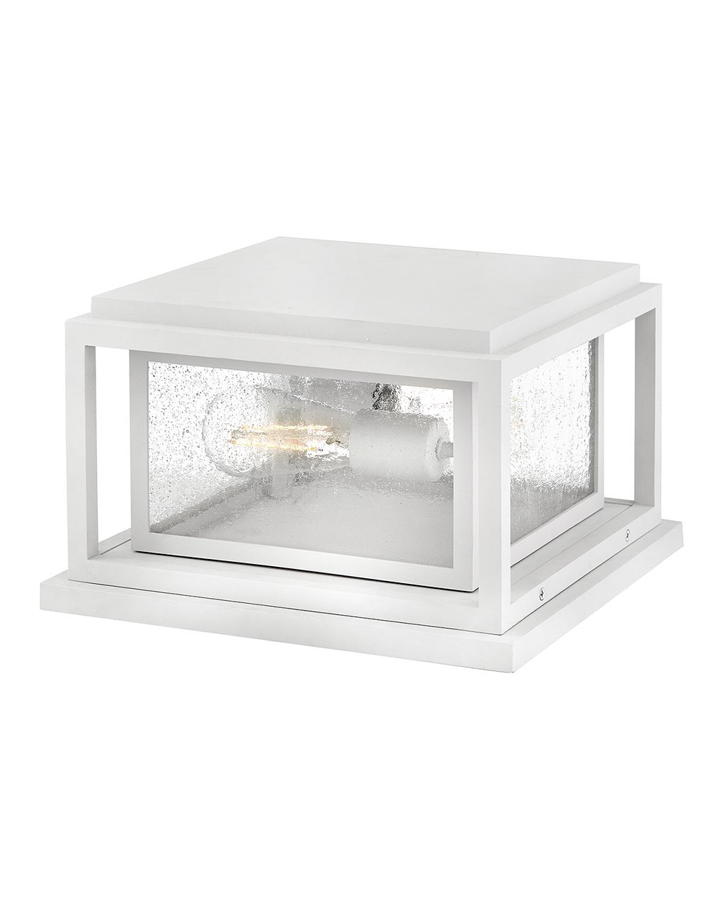 Republic LED Pier Mount in Textured White