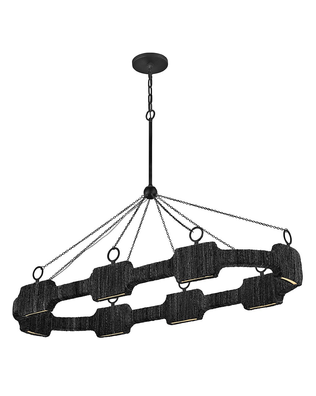 Raffi LED Linear Pendant in Carbon Black