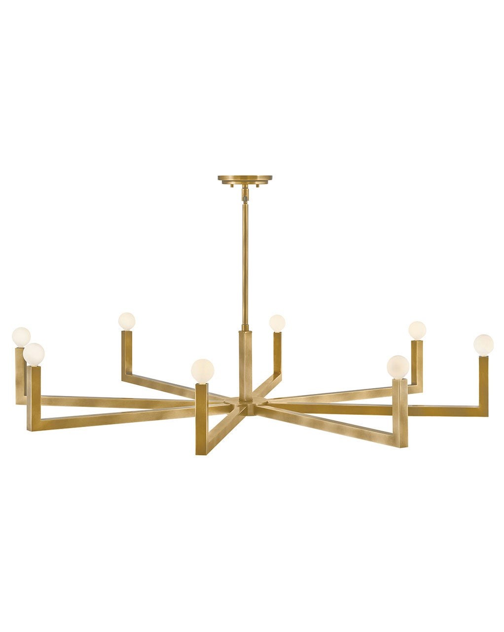 Ezra LED Chandelier in Heritage Brass
