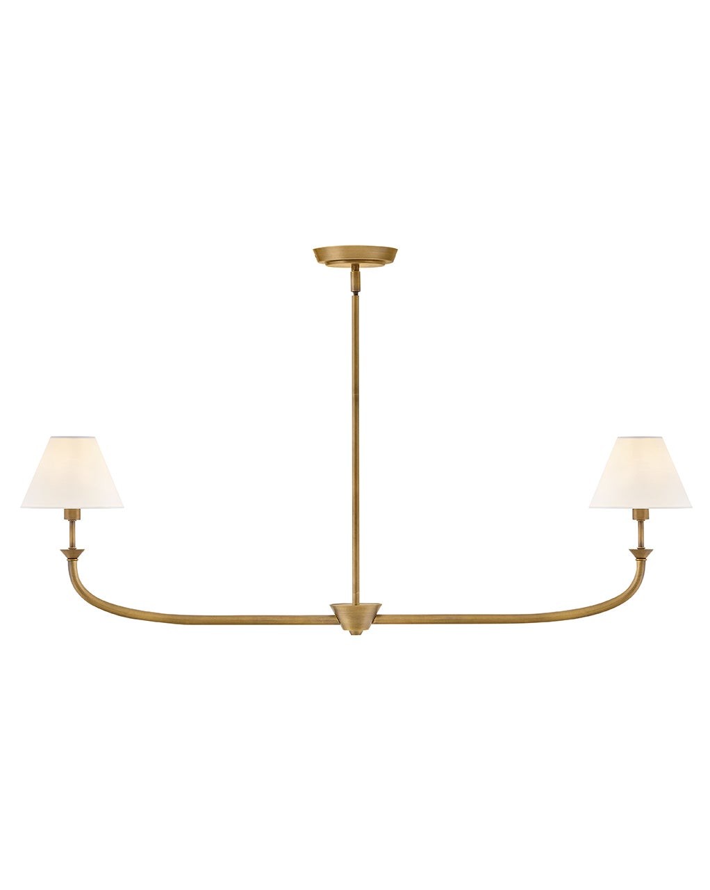 Greta LED Linear in Heritage Brass