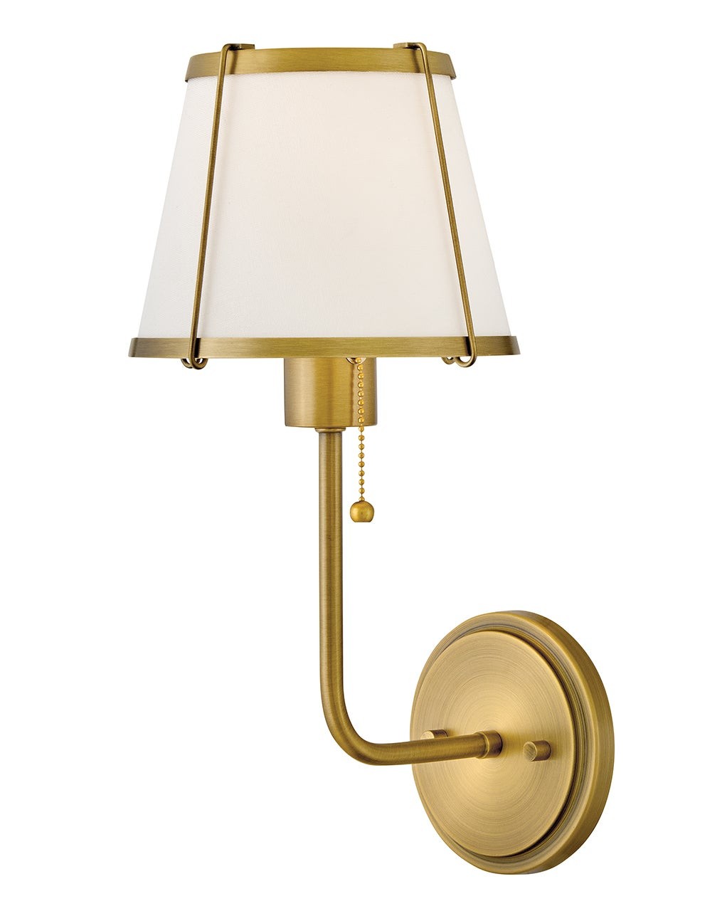 Clarke LED Wall Sconce in Lacquered Dark Brass