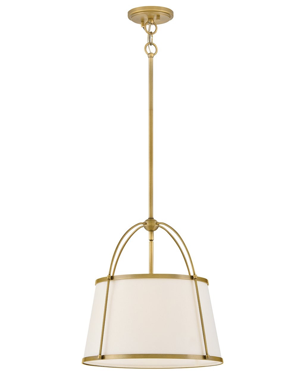 Clarke LED Pendant in Lacquered Dark Brass