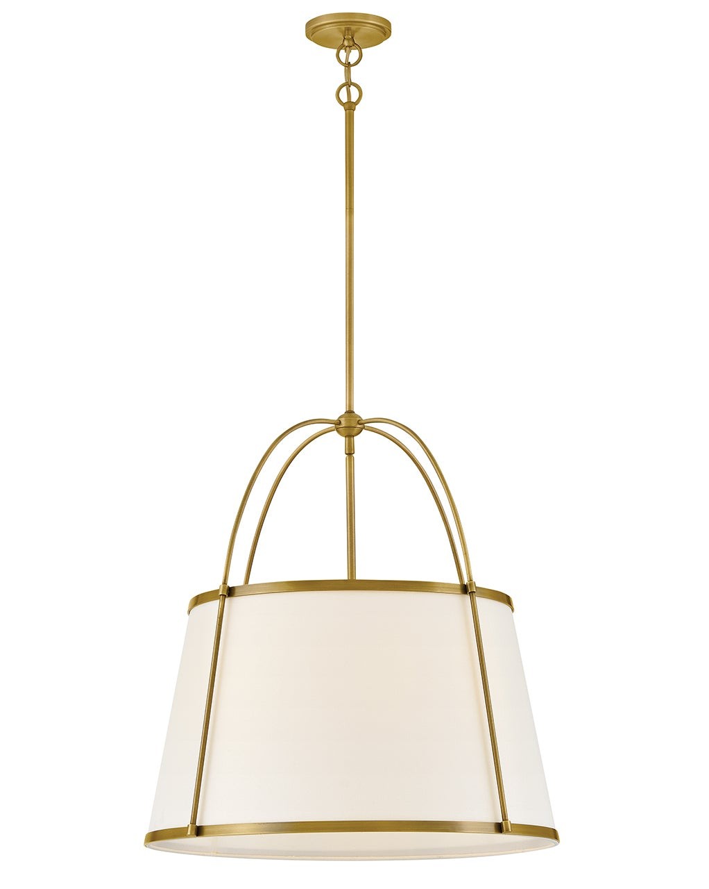 Clarke LED Chandelier in Lacquered Dark Brass