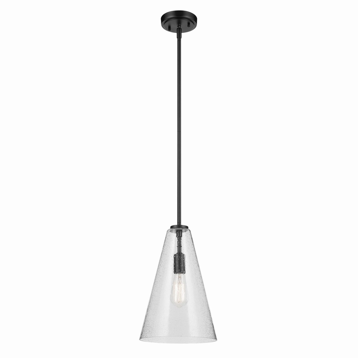 Everly One Light Pendant in Black