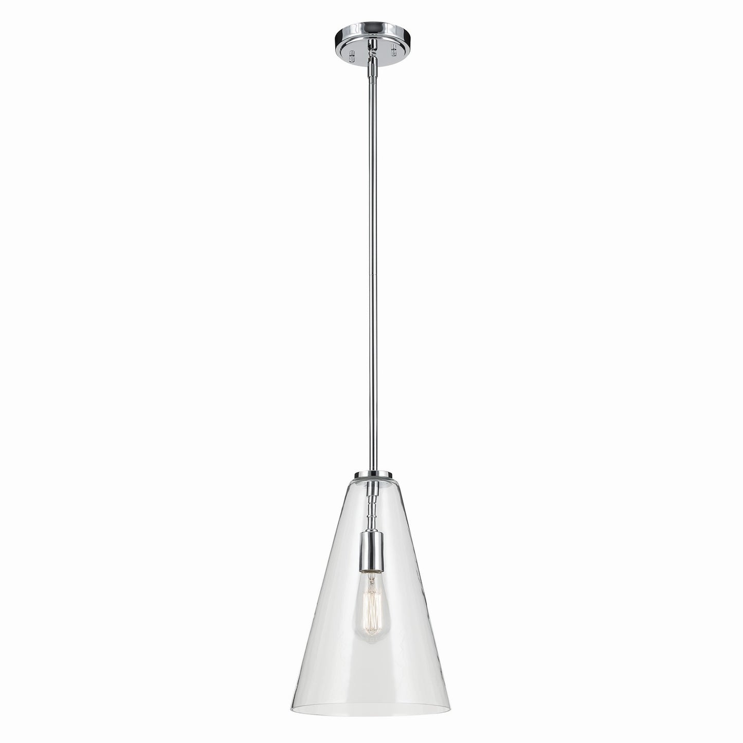 Everly One Light Pendant in Chrome