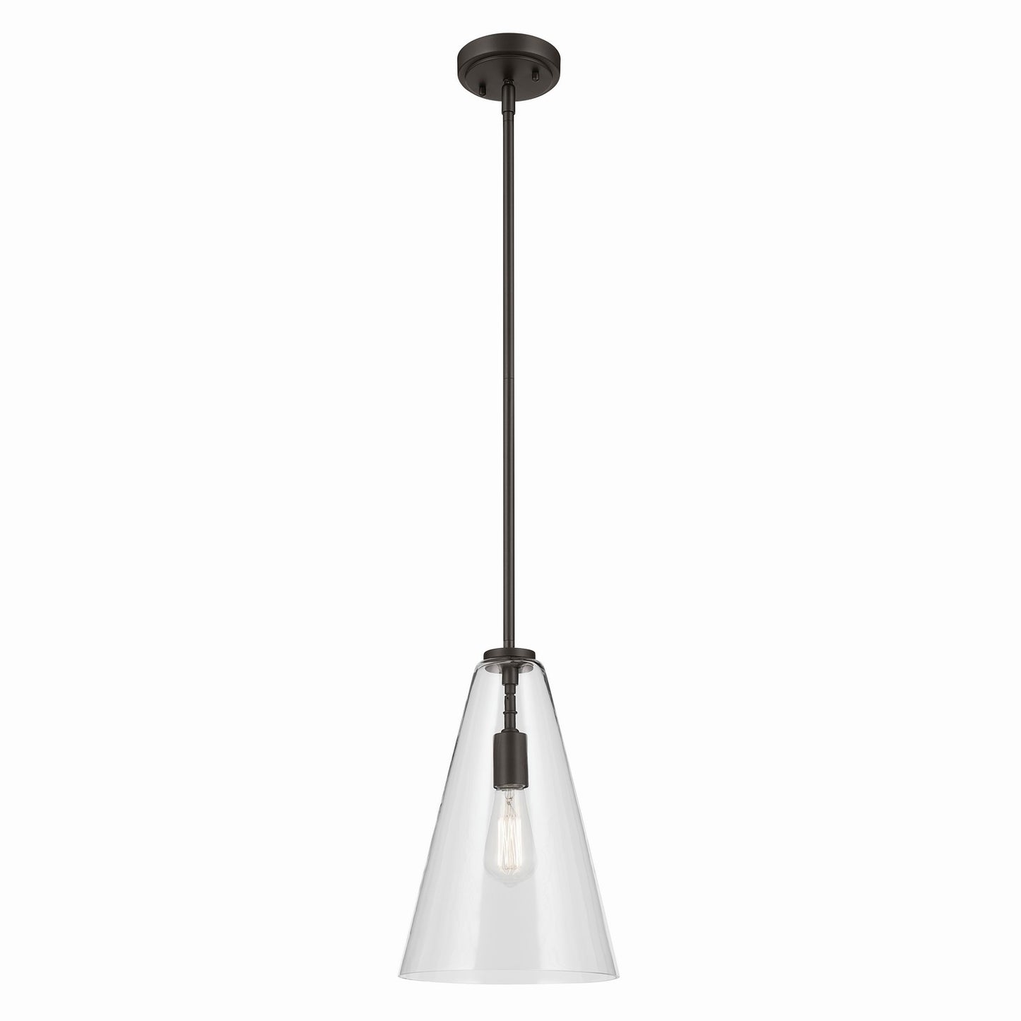 Everly One Light Pendant in Olde Bronze