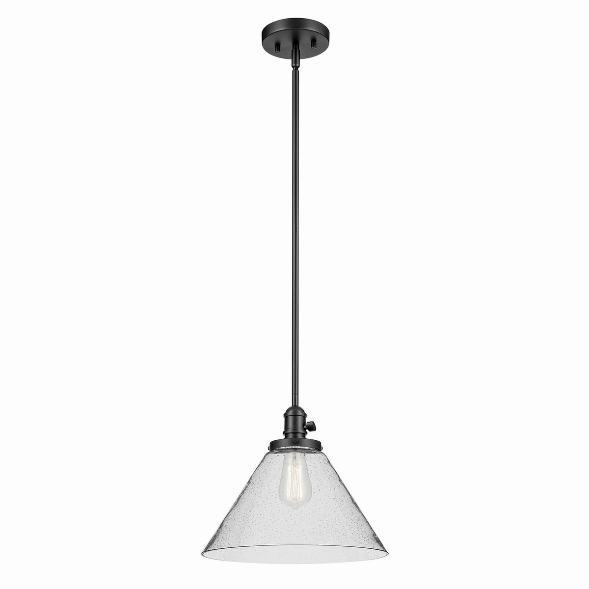Avery One Light Pendant in Black