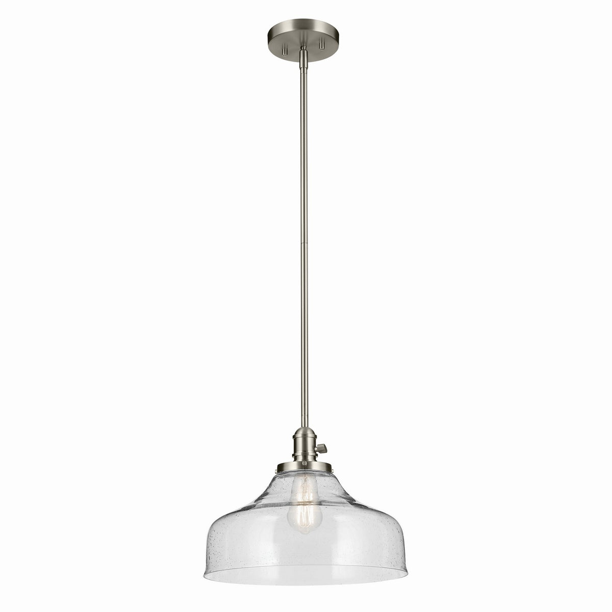 Avery One Light Pendant in Brushed Nickel