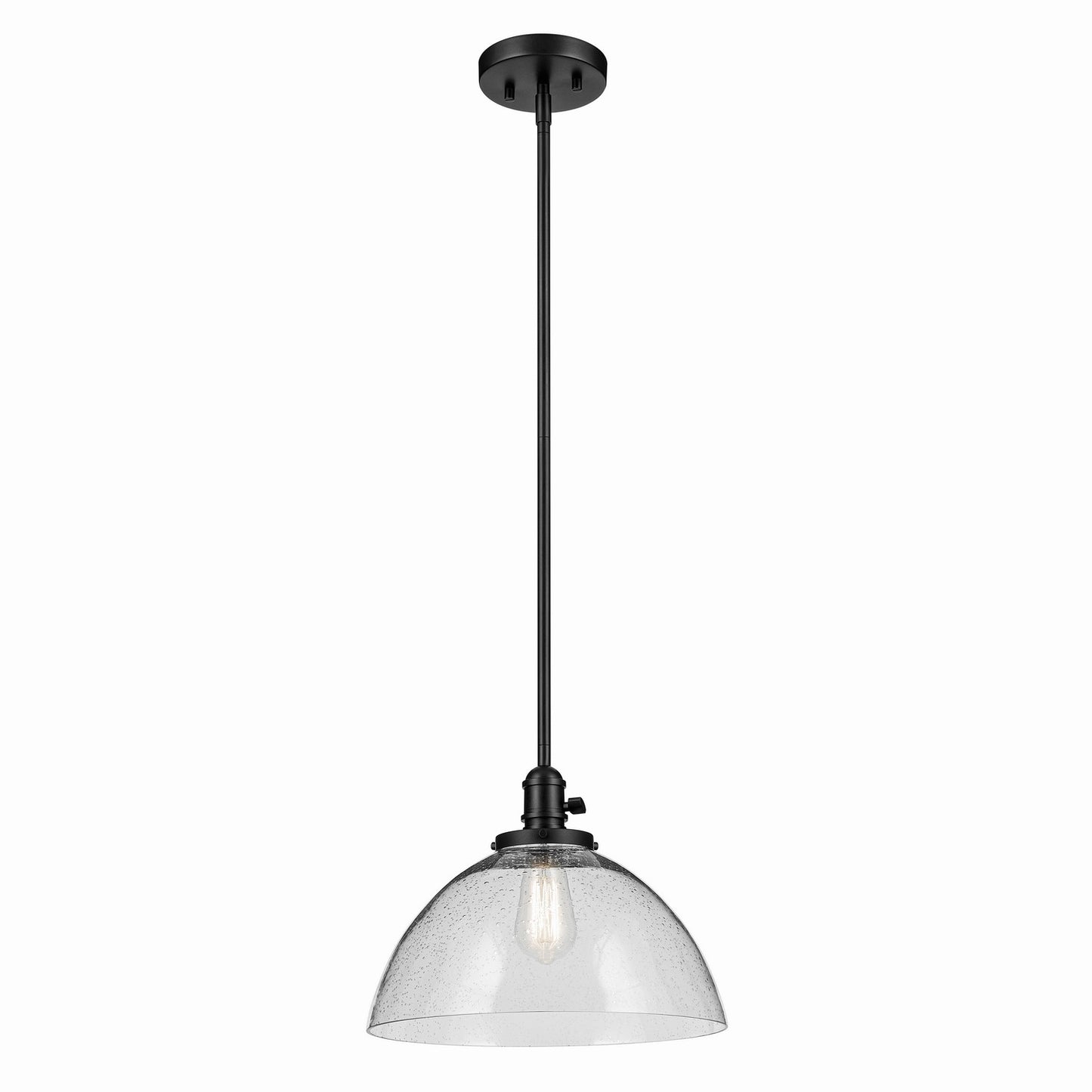 Avery One Light Pendant in Black