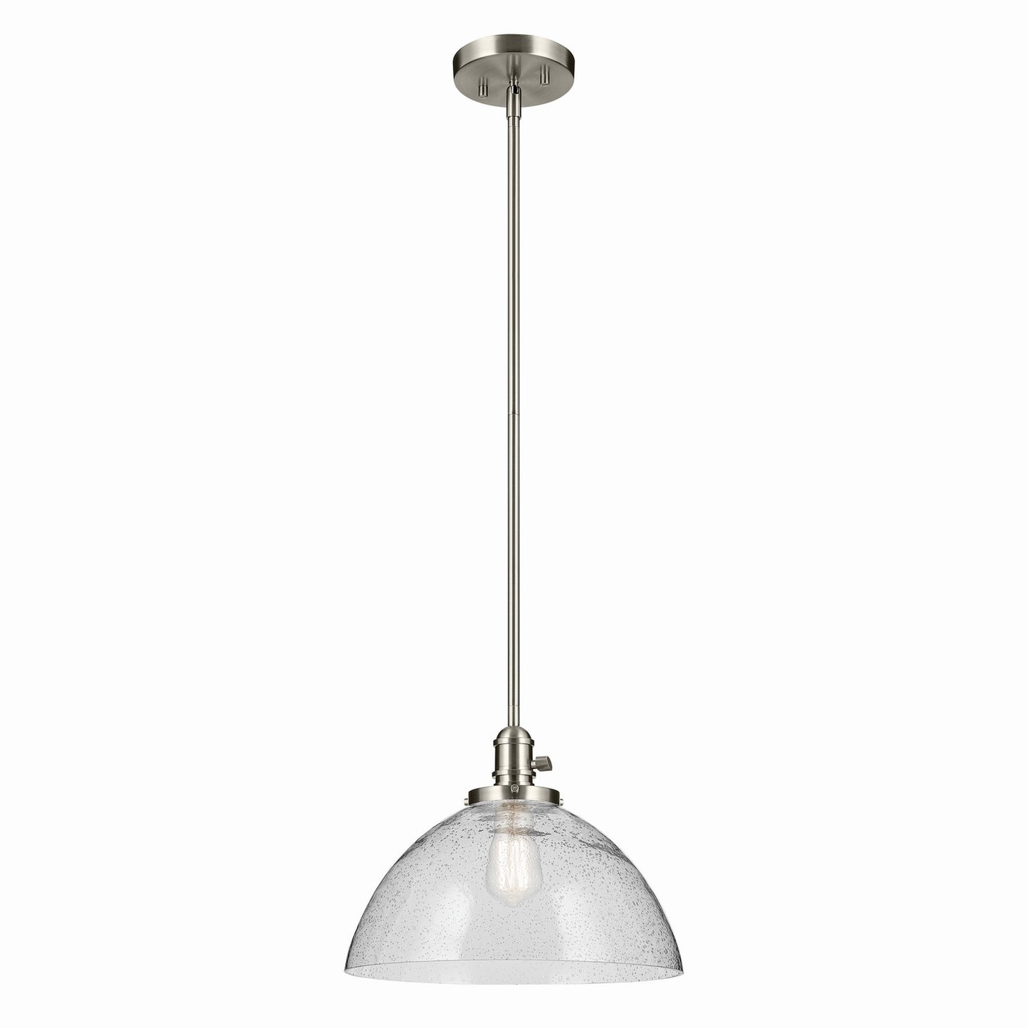 Avery One Light Pendant in Brushed Nickel