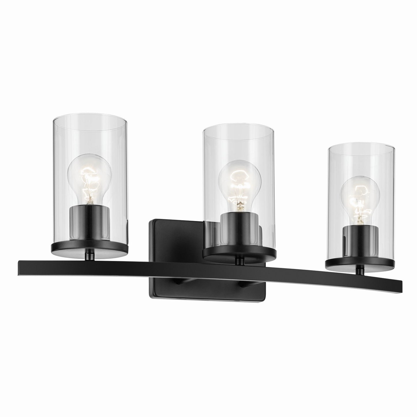 Crosby Three Light Bath in Black