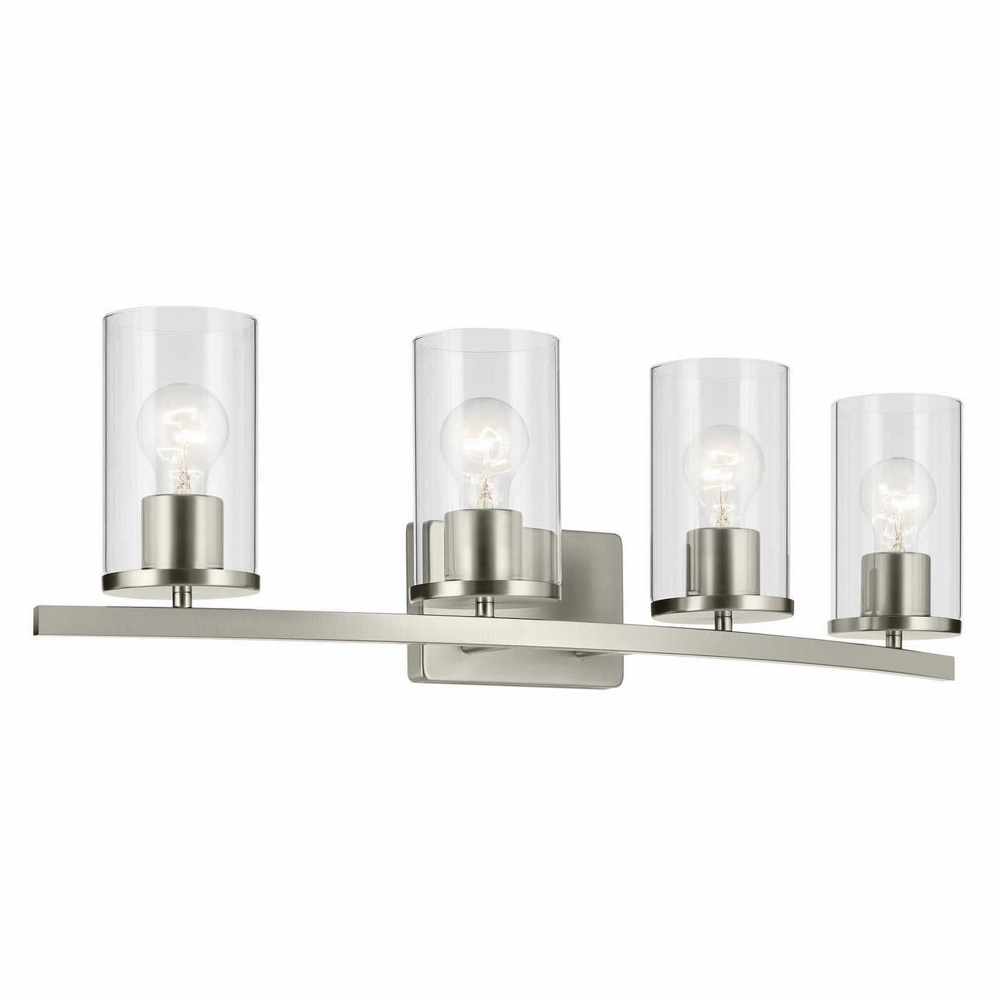 Crosby Four Light Bath in Brushed Nickel
