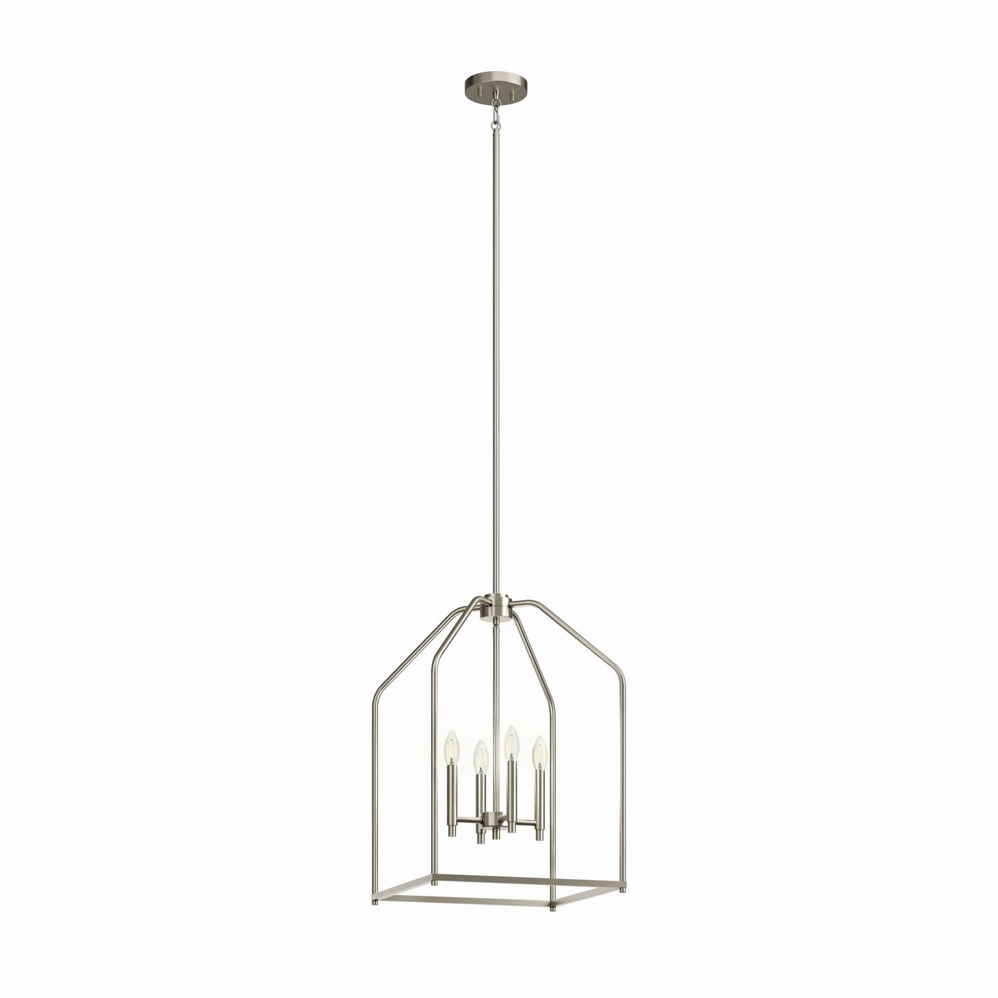 Madden Four Light Foyer Pendant in Brushed Nickel