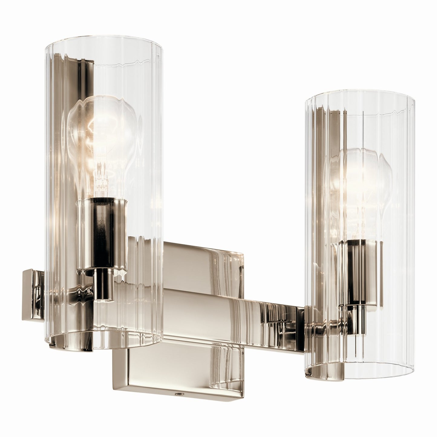 Jemsa Two Light Vanity in Polished Nickel