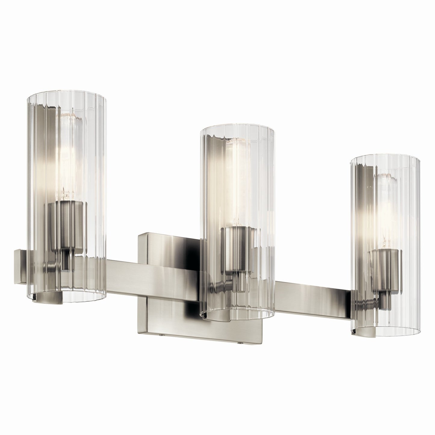 Jemsa Three Light Vanity in Brushed Nickel