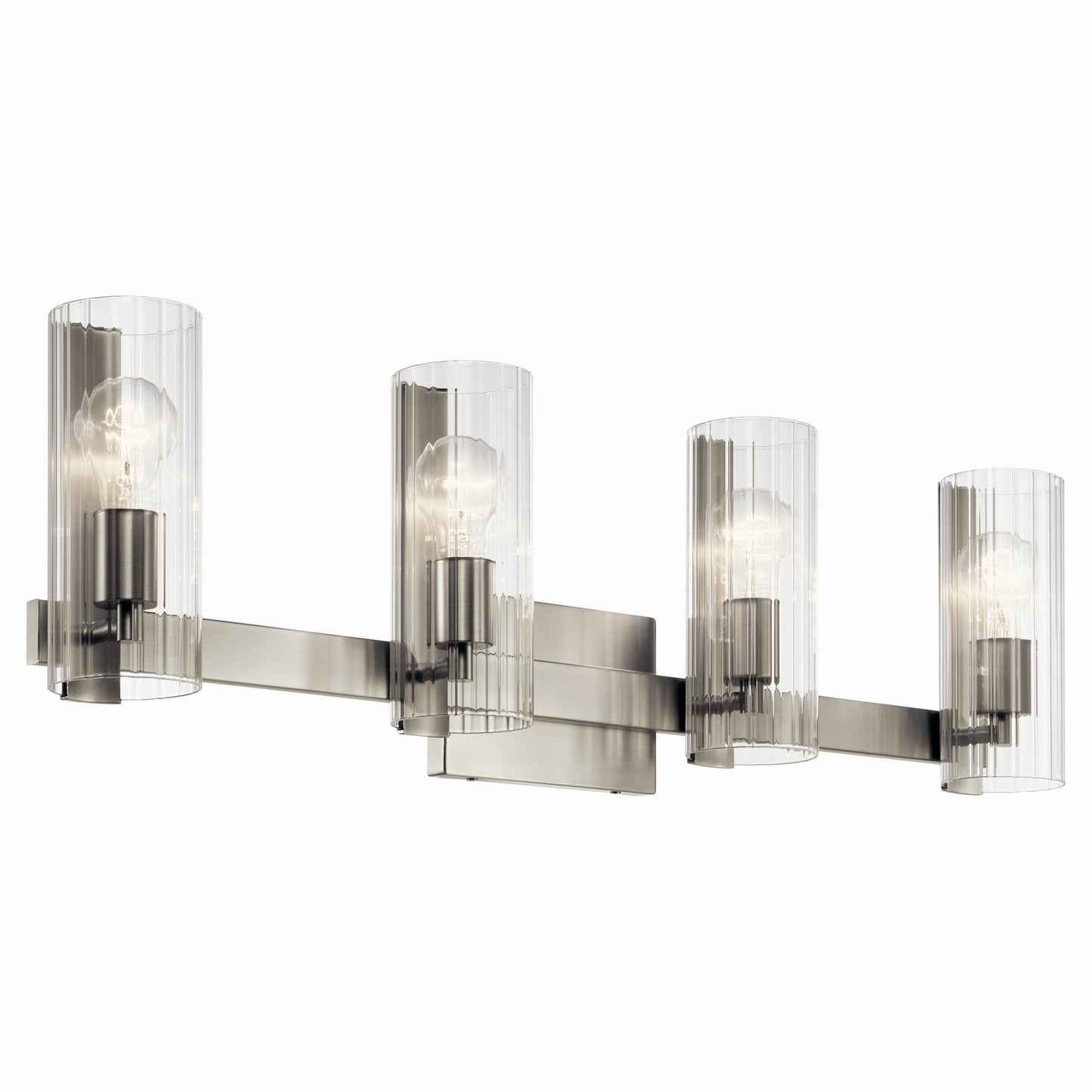Jemsa Four Light Vanity in Brushed Nickel