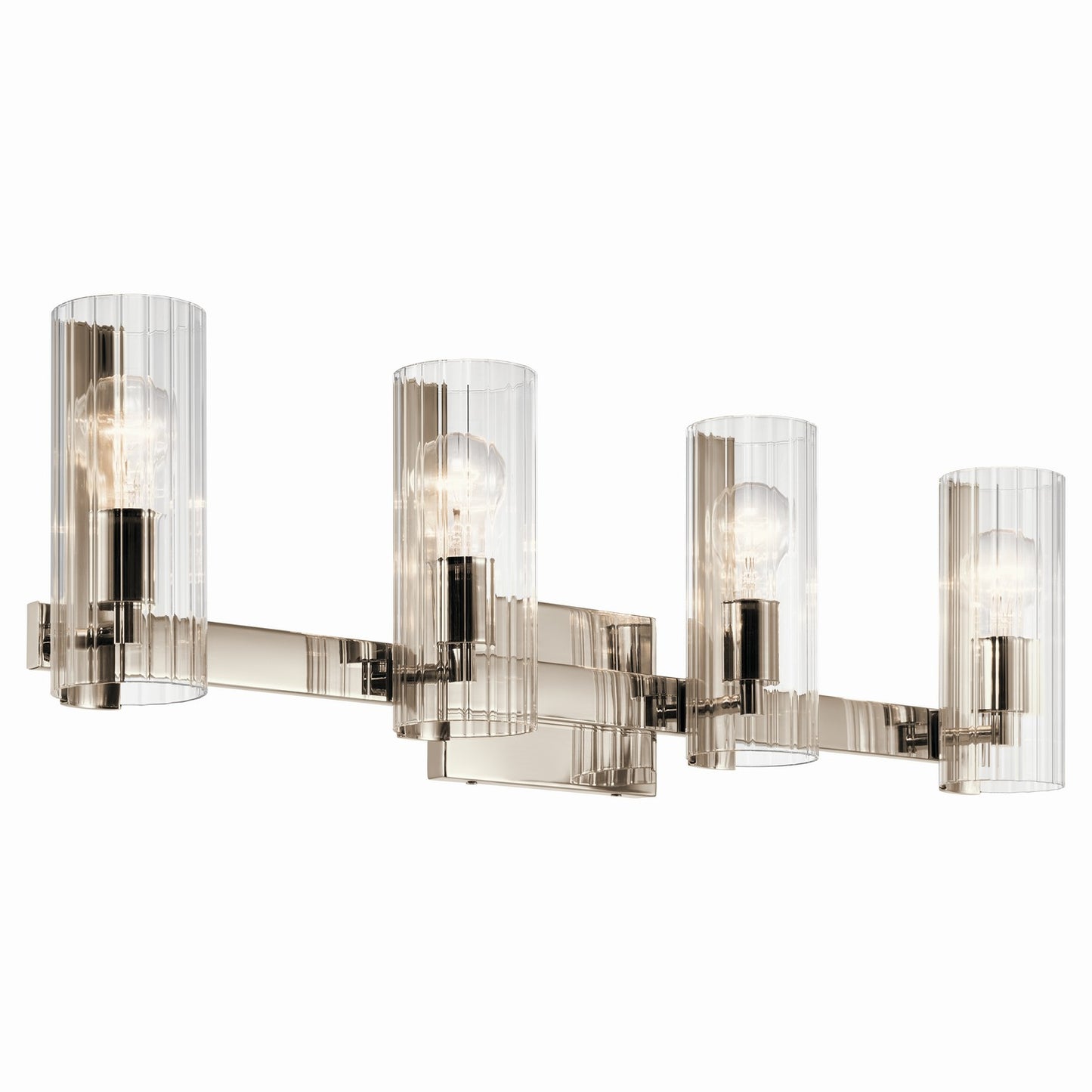 Jemsa Four Light Vanity in Polished Nickel