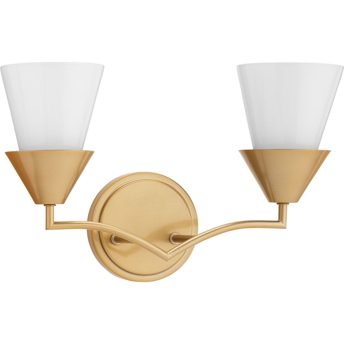 Pinellas Two Light Bath in Soft Gold