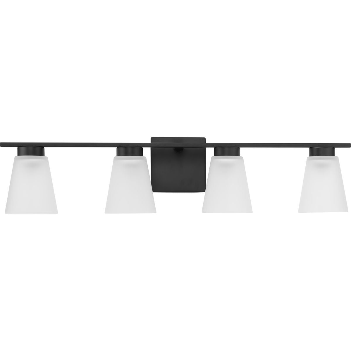 Tanner Four Light Bath in Matte Black