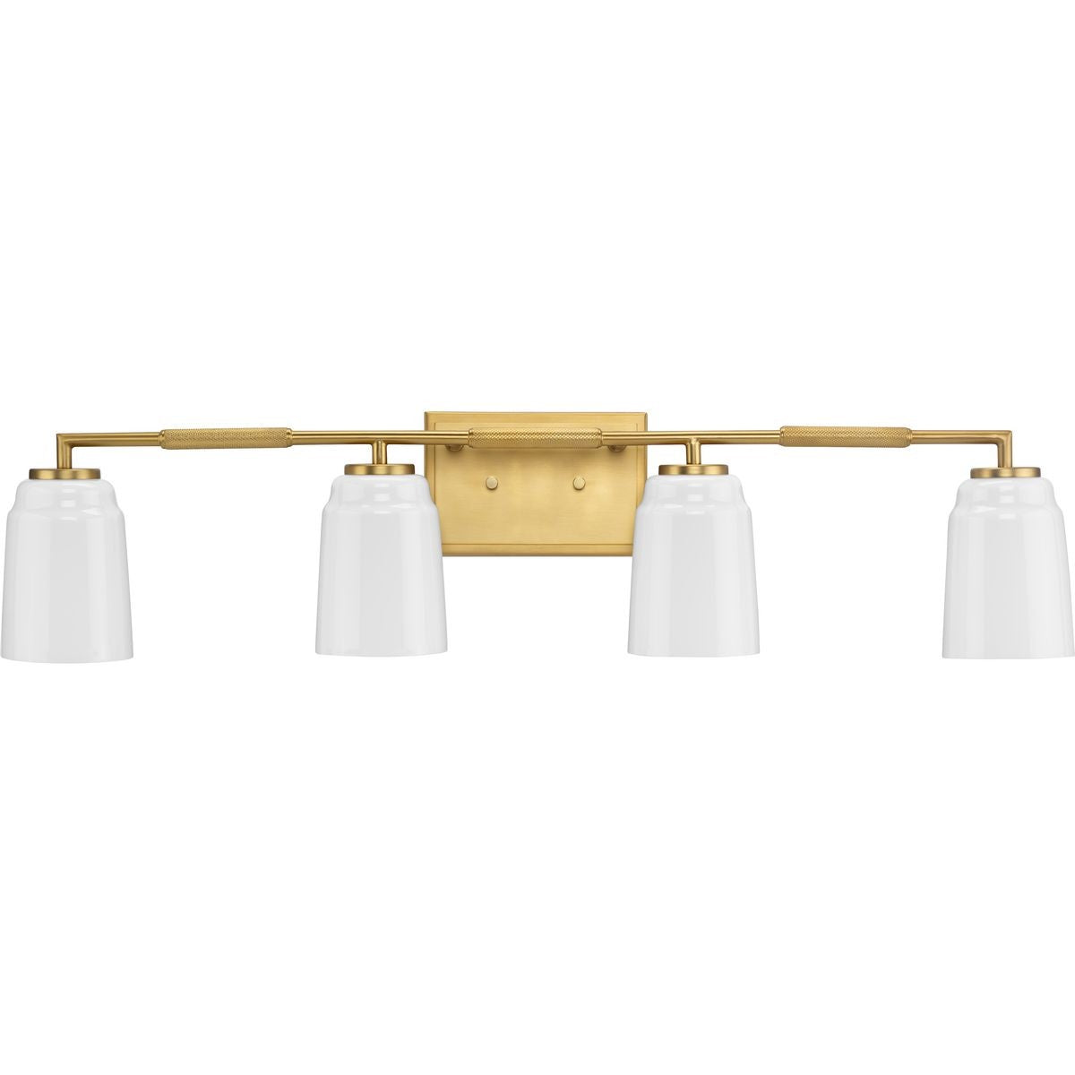Spenser Four Light Bath in Brushed Gold