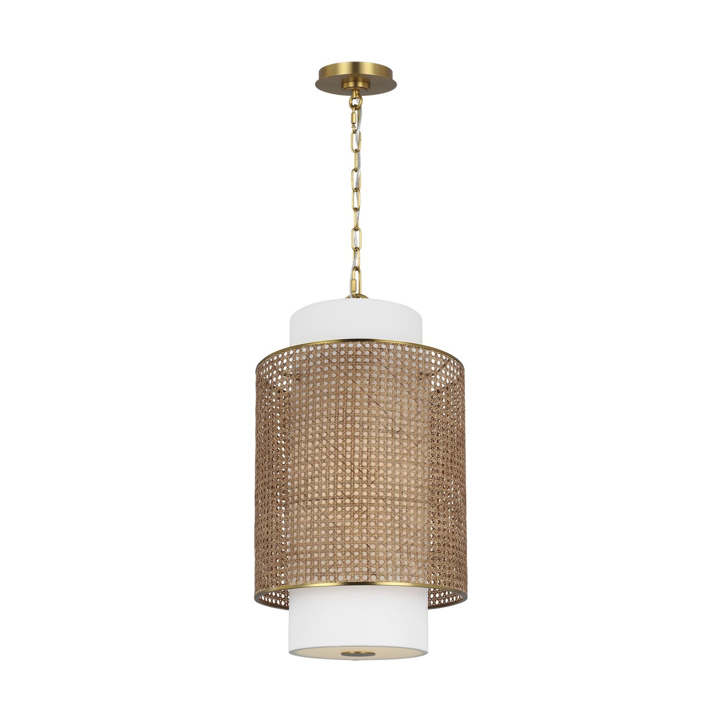 Sawyer One Light Pendant in Blonde Rattan