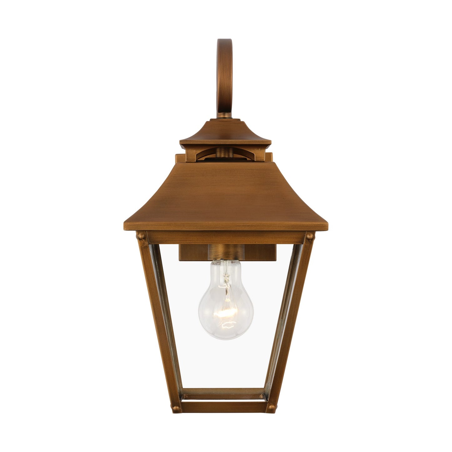 Galena One Light Wall Lantern in Natural Copper