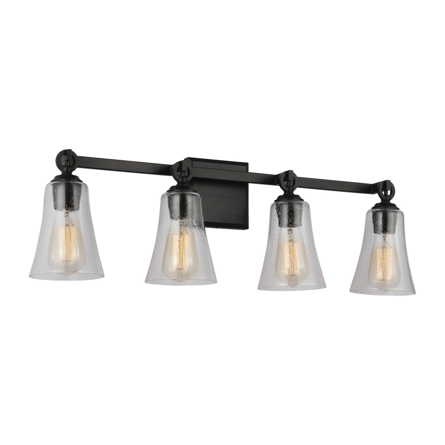 Monterro Three Light Vanity in Aged Iron
