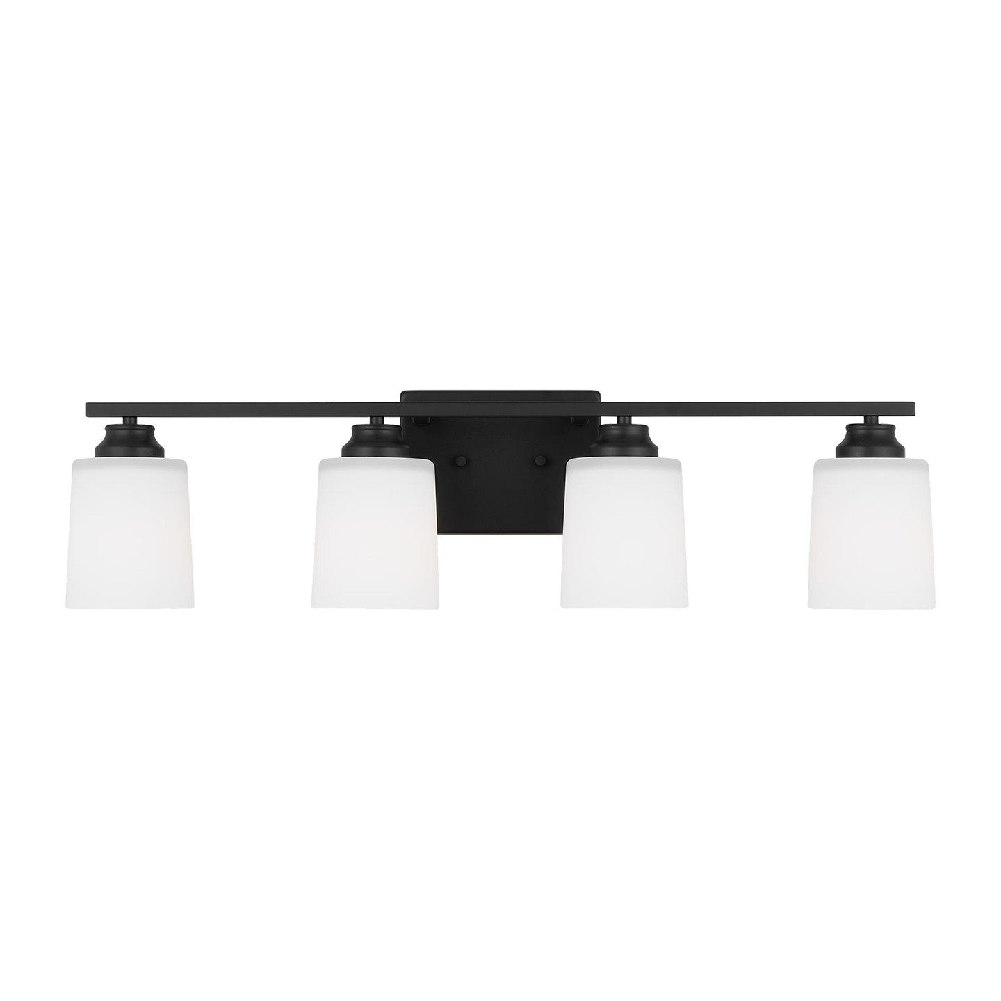 Vinton Four Light Wall / Bath Sconce in Midnight Black