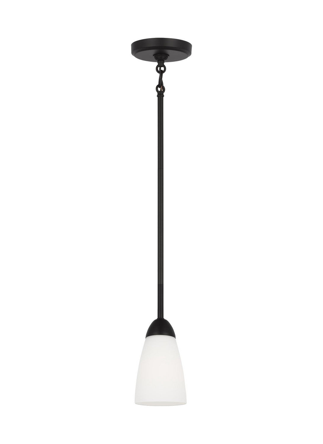 Seville One Light Mini Pendant in Midnight Black